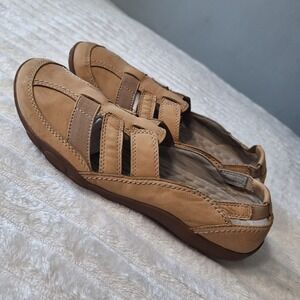 Clarks Haley Stork Skio  Shoes Womens 11M  Mushroom Nubuck Leather  Comfort